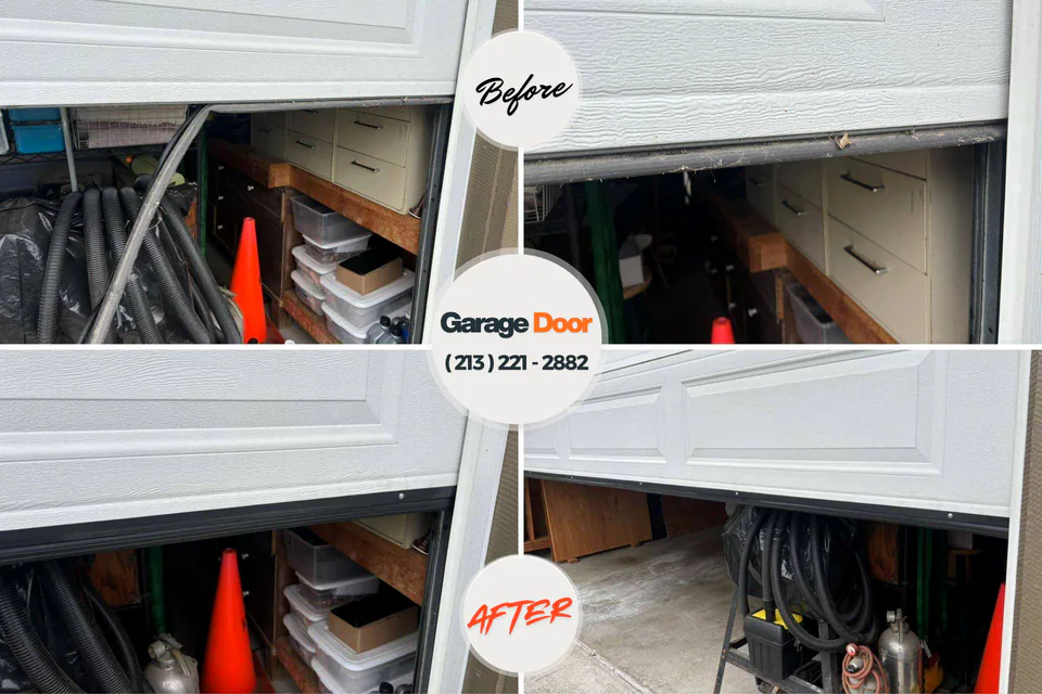 Before and after: garage door company Moscow Mills, MO